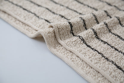 【LD11022】實拍肌理感寬鬆條紋針織衫251110