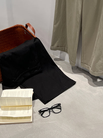 【cim1678】實拍法式高級優雅感顯瘦天絲棉直筒褲251030