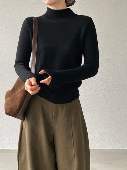 【cimz1190】實拍一體絨加絨加厚保暖小高領針織衫251120