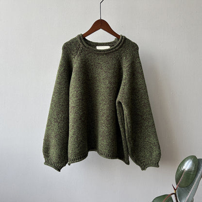 【Y276】實拍冬季軟糯慵懶保暖針織毛衣（棉羊毛10%)251106