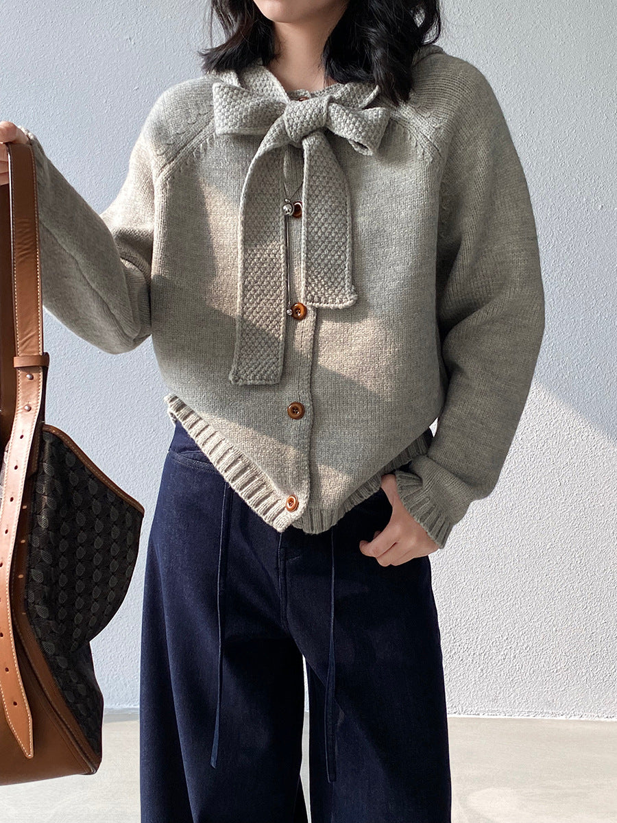 【cimz5935】實拍韓版復古針織戴帽+復古圓領針織開衫(羊毛5)251120