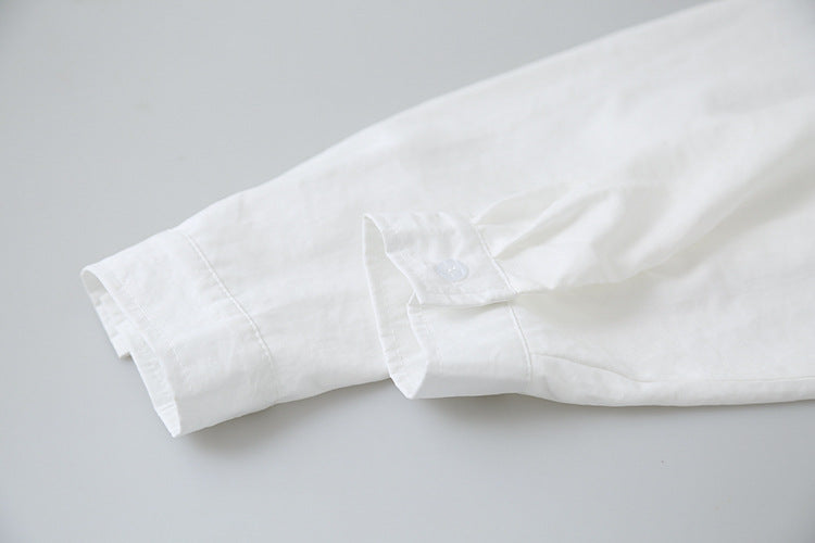 【LD2054】實拍麂皮絨感刺繡襯衫251103