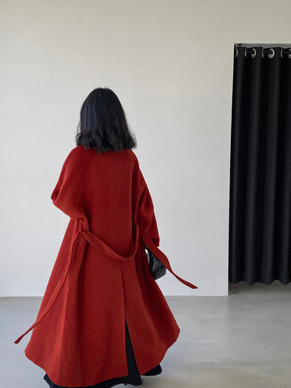 【cimz6616】實拍高級大氣厚款立領雙面羊毛呢大衣外套（羊毛100)251120