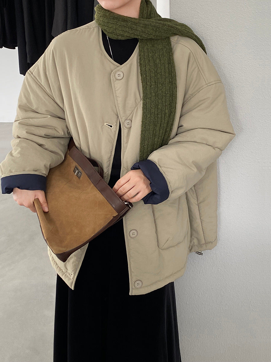 【cimz6376】實拍日系復古工裝夾棉加厚外套251120