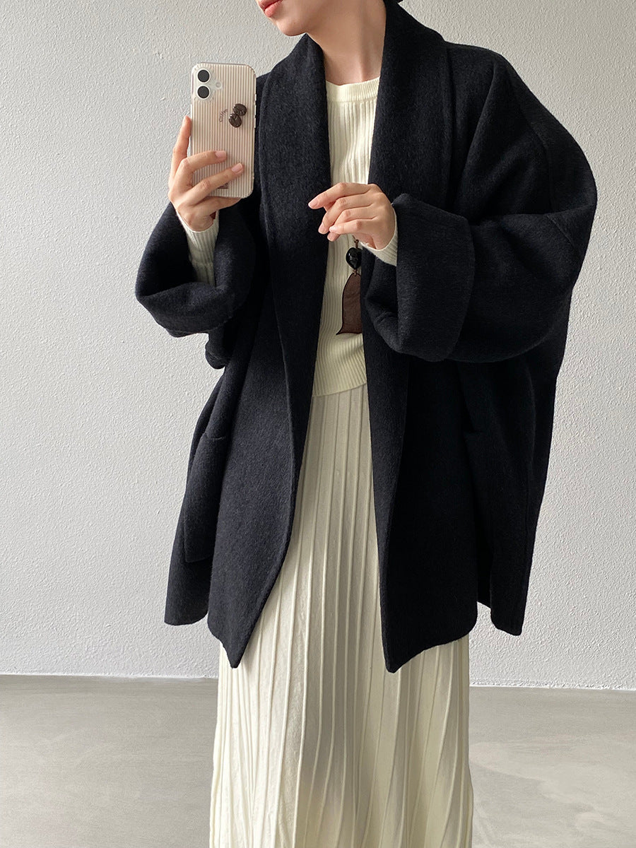 【cimz519】實拍冬天澳羊毛100%雙面呢大衣外套251201