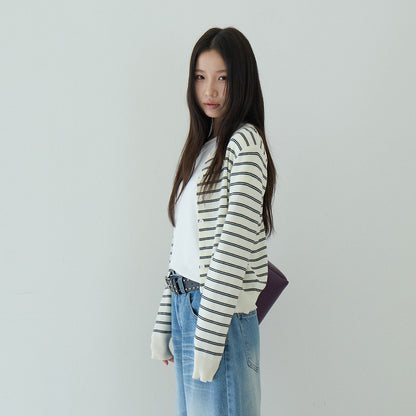 【LD11157】實拍韓系知性☁️小馬刺繡羊毛6%圓領長袖針織外套260317