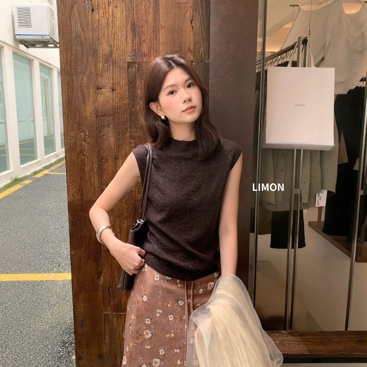 【LNM8583】檸檬家韓系高質感・氣質立領針織背心260831