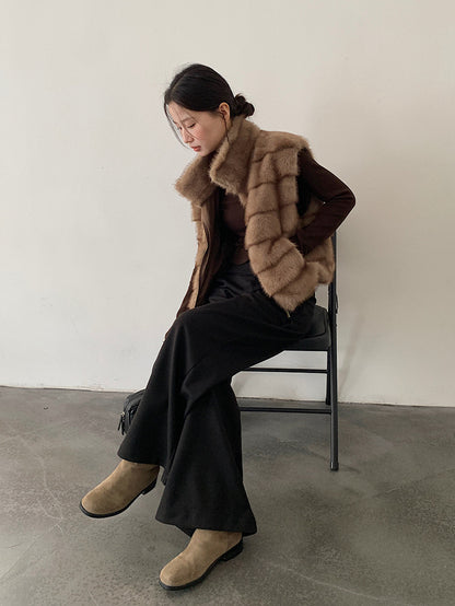 【LD11048】實拍S~XL秋冬毛呢厚款高腰直筒褲251202