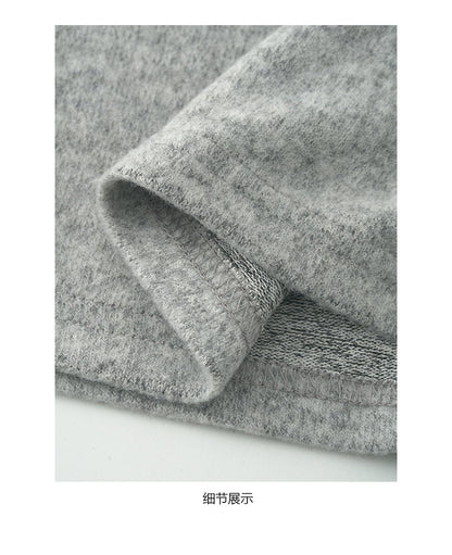 【H5499】實拍 復古磨毛狗狗印花長袖T恤251118