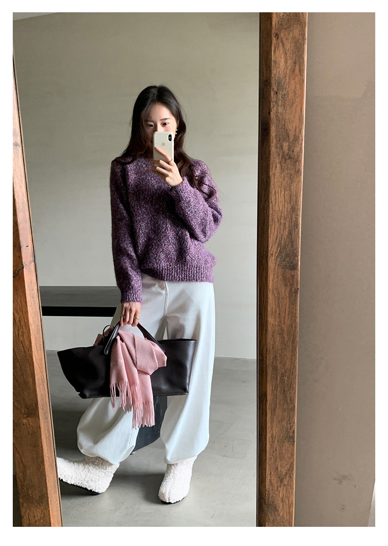 【H5512】實拍S~XL韓國保暖加絨白色牛仔褲251118