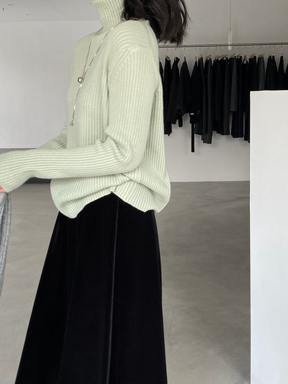 【cimz1388】實拍高領加厚高級感針織毛衣251128