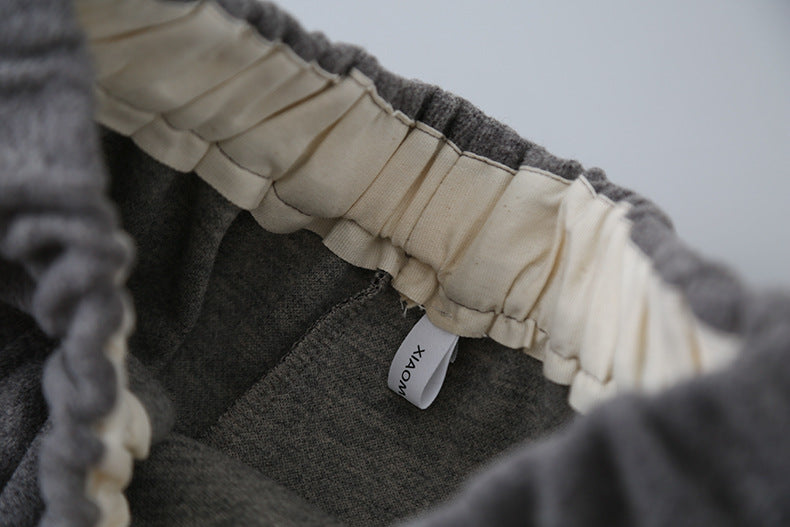 【LD11047】實拍休閒加絨加厚彎刀褲251202