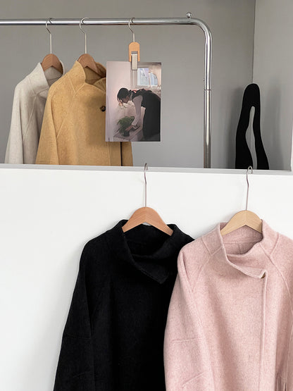 【cimzD6616】實拍高級大氣款雙面羊毛呢廓形外套大衣（100羊毛）251120