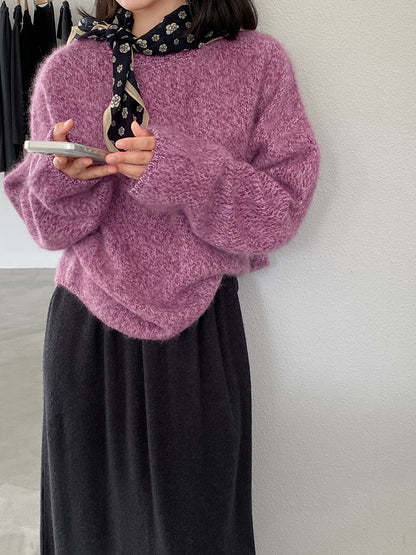 【cimz1373】實拍黑標奢柔雲朵 95羊毛5羊絨慵懶加厚針織毛衣251128