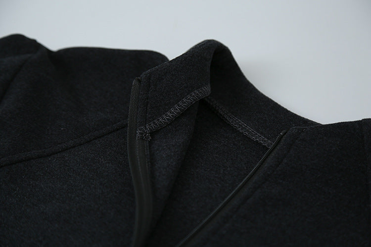 【LD3293】實拍立領雙頭拉鍊衞衣外套251103