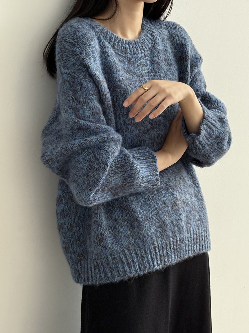 【Y2530】實拍冬季雜色古着針織毛衣(含羊毛6%)251106