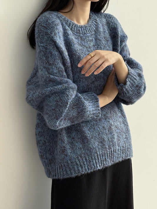 【Y2530】實拍冬季雜色古着針織毛衣(含羊毛6%)251106