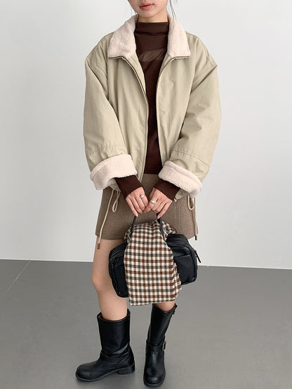 【LD11024】實拍氣質網紗拼接加絨半高領長袖T恤251124