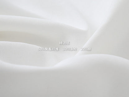 【LD3194】實拍法式氣質麂皮絨小眾圍巾領長袖襯衫250922