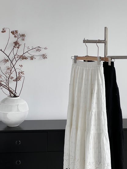 【cim6378】實拍冬日加厚蕾絲長裙251030