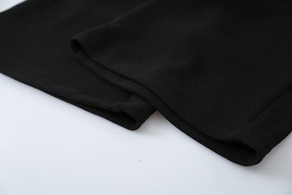 【LD11056】實拍慵懶高級感超修飾微喇叭衛褲251209