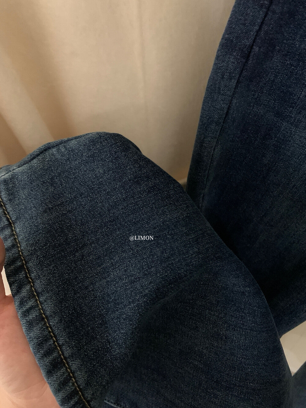 【L2651】實拍檸檬秋冬復古加厚顯瘦直筒微喇牛仔褲＋腰帶251117