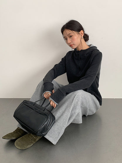 【LD11033】實拍冬季復古極簡寬鬆慵懶垂感彎刀褲251124