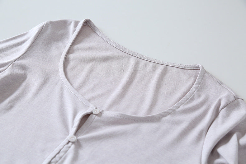 【LD11172】實拍仙女系紫藤花園💜淺紫長袖小外套+碎花細肩帶 套裝260317