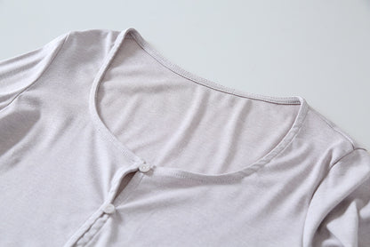 【LD11172】實拍仙女系紫藤花園💜淺紫長袖小外套+碎花細肩帶 套裝260317