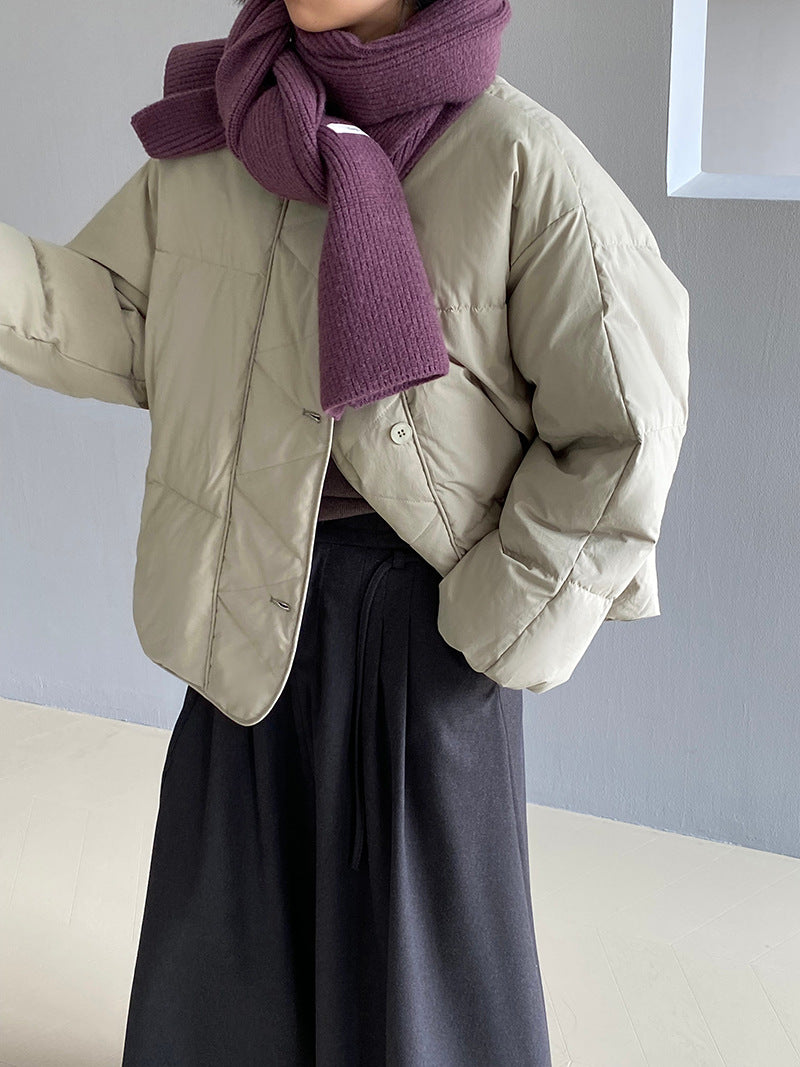 【cimz1010】實拍冬日温暖加厚90％白鴨絨羽絨外套大衣251128