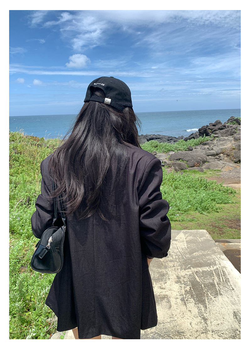 【H5385】實拍韓版秋季顯瘦休閒西裝外套250902