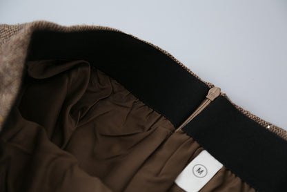 【LD11045】實拍S~XL法式重工時髦毛呢亮片短裙251202