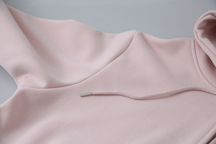 【LD11030】實拍冬季慵懶加絨加厚連帽衞衣外套251124