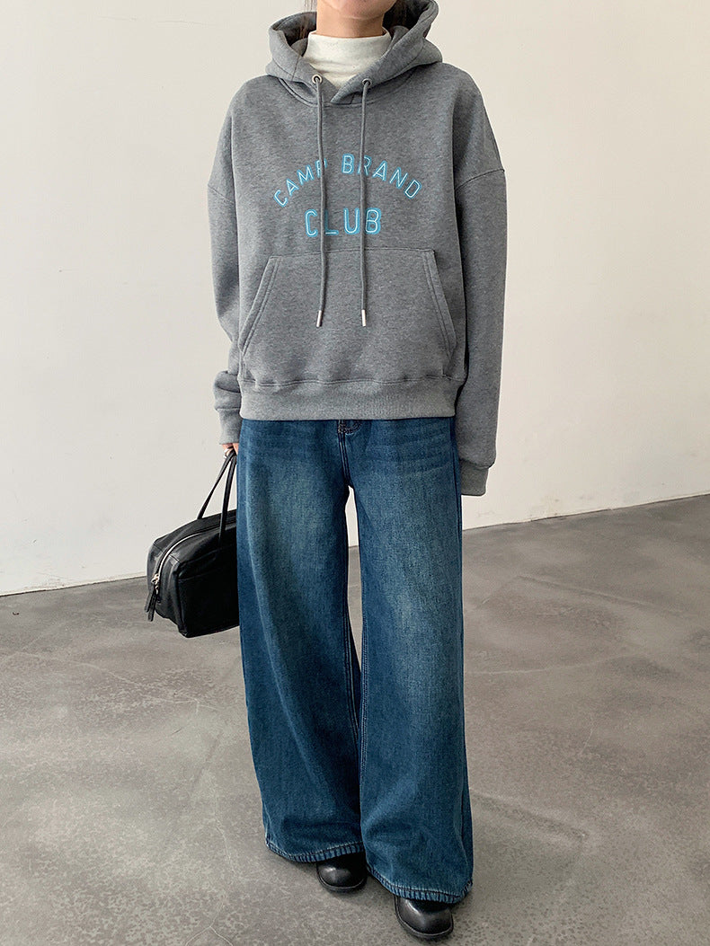 【LD11049】實拍S~XL美式加絨加厚高腰牛仔褲＋皮帶腰包251202