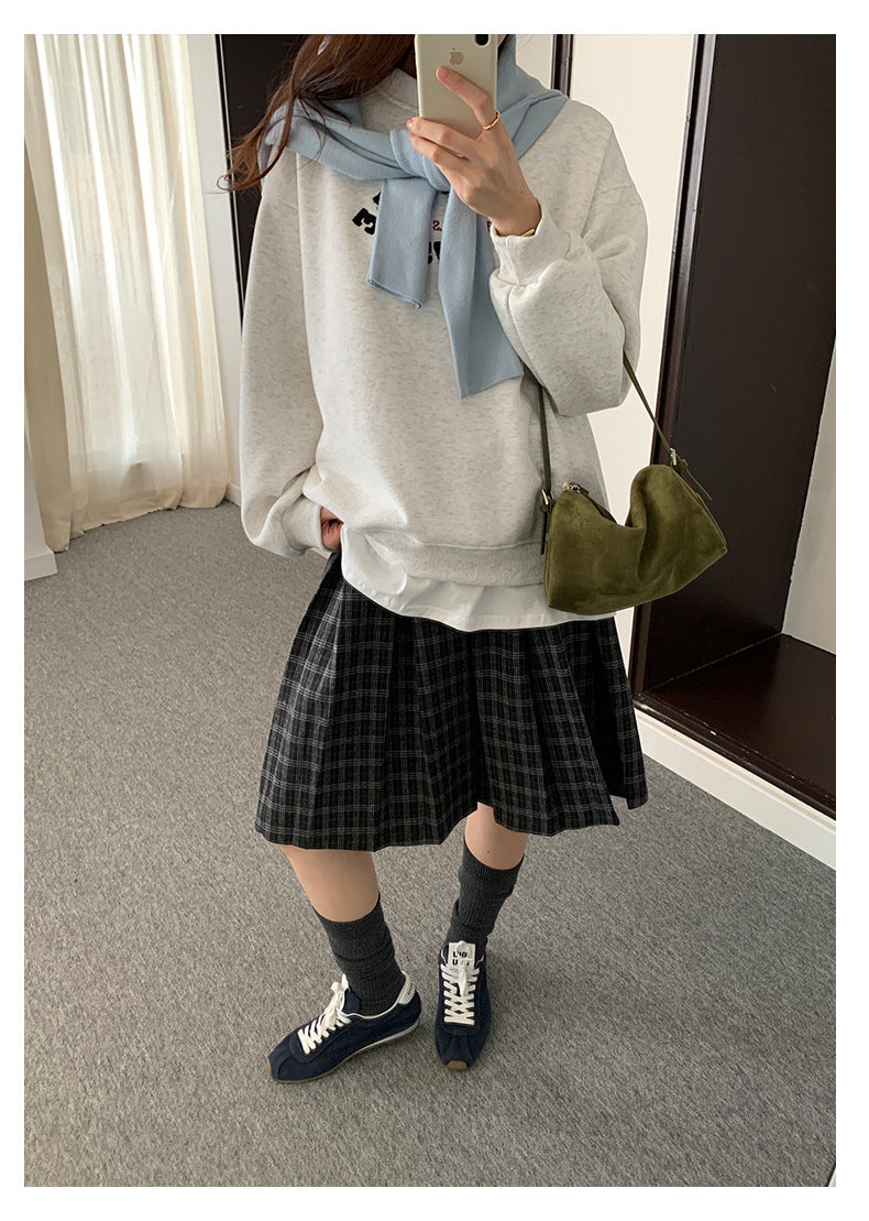 【H5507】實拍假兩件毛巾絨大版加厚衛衣251118