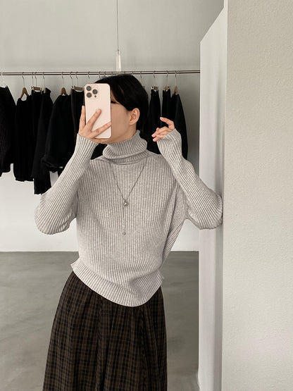 【cimz1388】實拍高領加厚高級感針織毛衣251128