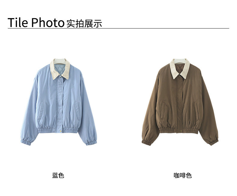 【H5489】實拍復古鋪棉保暖風衣外套251109