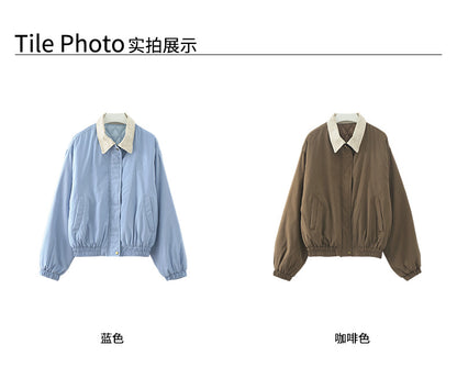 【H5489】實拍復古鋪棉保暖風衣外套251109