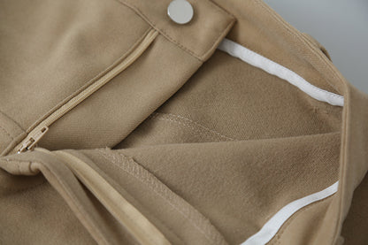 【LD3302】實拍S~XL秋冬顯瘦直筒毛呢休閒褲251103