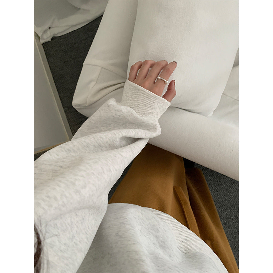 【H5478】實拍秋冬韓國質感刺繡棉質舒適衞衣251109