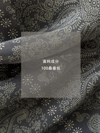 【cimzW805】法式老錢風優雅百搭🍷復古碎花質感方巾/絲巾/髮帶/披肩260402