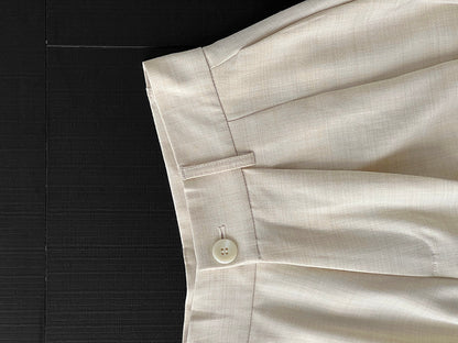 【cim1653】實拍秋日必備高腰壓褶大擺西裝褲251030