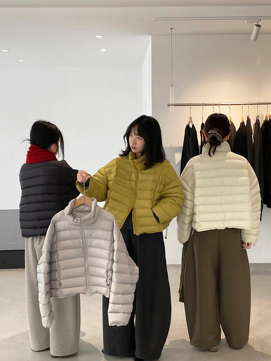 【cimz6383】實拍高領寶款排骨白鴨絨外套（白鴨絨90）251120