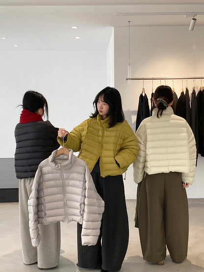 【cimz6383】實拍高領寶款排骨白鴨絨外套（白鴨絨90）251120