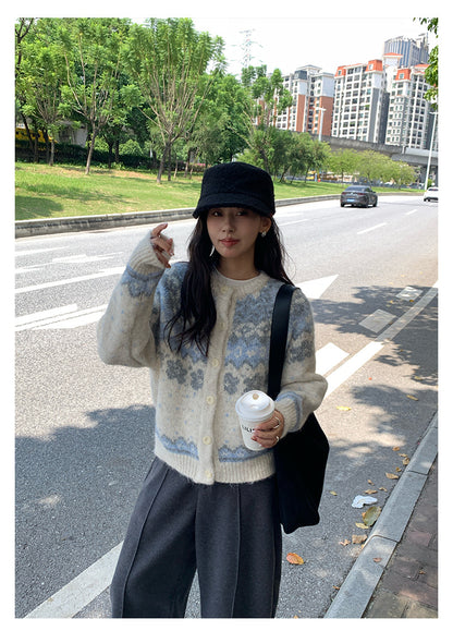 【H5450】實拍太温柔太美了～提花針織外套250923