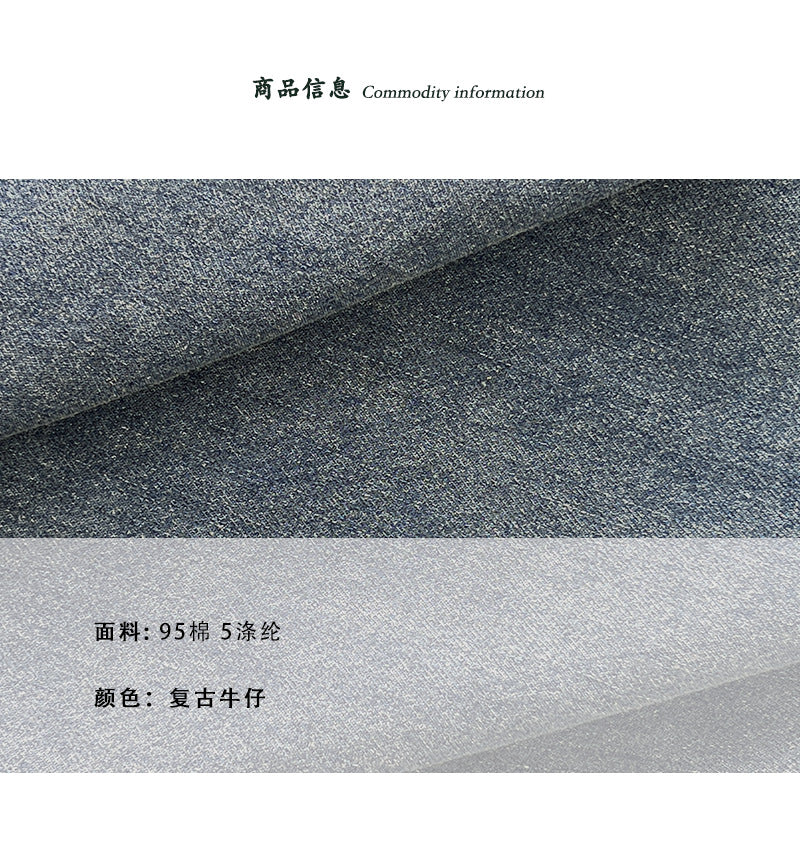 【cimz6538】小隻女誇誇神褲👖復古直筒軟牛仔薄款垂墜感遮胯寬褲260506