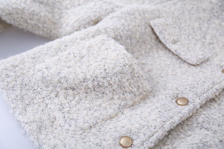 【LD9507】實拍高級感小香風粗花呢子外套251110