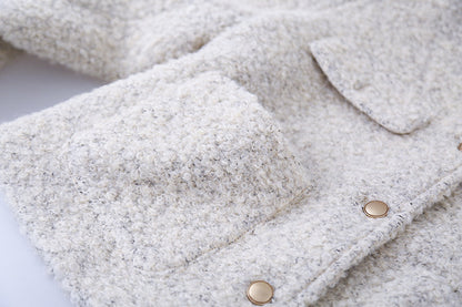 【LD9507】實拍高級感小香風粗花呢子外套251110