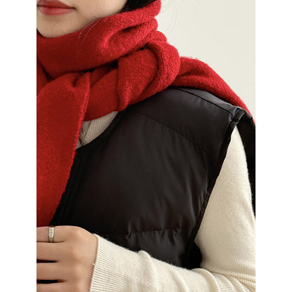 【Y2505】實拍氣質高級感混羊毛針織圍巾251201