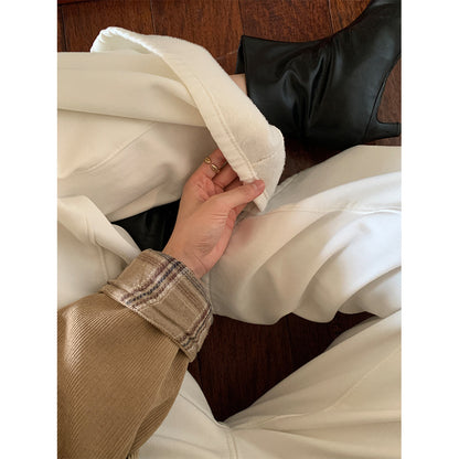 【H5512】實拍S~XL韓國保暖加絨白色牛仔褲251118